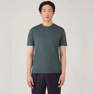 Sunspel Petrol Blue Short Sleeve Tee